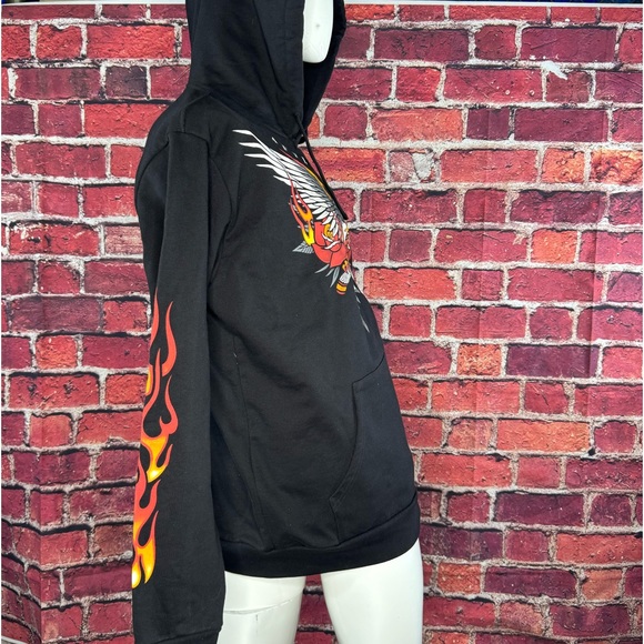 Affliction Black Label Men's Eagle Graphic Hoodie - Black - Size: XL - NWOT - Picture 9 of 10